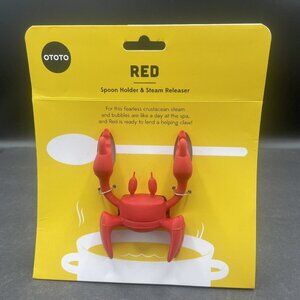 OTOTO Red the Crab Silicone Utensil Rest Kitchen Gifts Silicone Spoon Rest